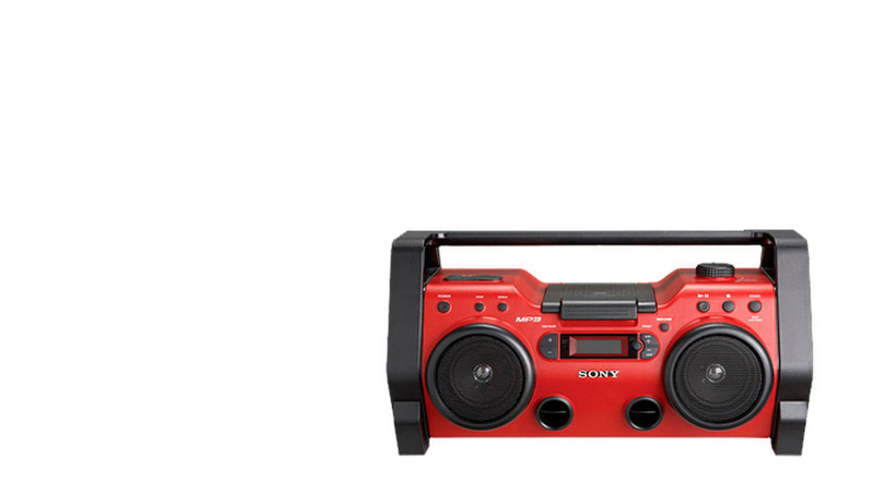 Sony ZS-H10CP 4.6W Schwarz, Rot CD-Radio