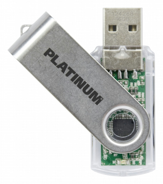 Bestmedia 4GB USB Stick Twister 4GB USB 2.0 Type-A Transparent USB flash drive