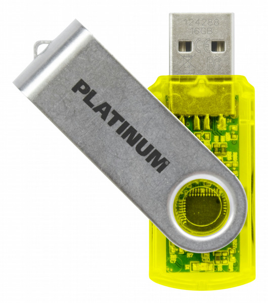 Bestmedia 4GB USB Stick Twister 4ГБ USB 2.0 Прозрачный, Желтый USB флеш накопитель