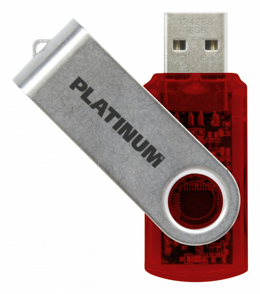 Bestmedia 4GB USB Stick Twister 4GB USB 2.0 Type-A Red,Transparent USB flash drive