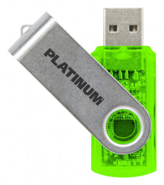 Bestmedia 4GB USB Stick Twister 4ГБ USB 2.0 Зеленый, Прозрачный USB флеш накопитель