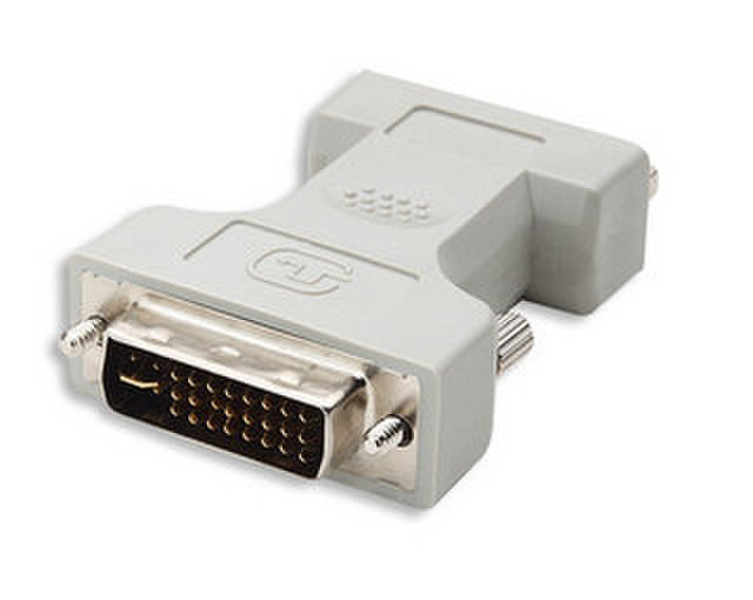 Manhattan DVI-I / VGA Adapter DVI-I HD15 FM Серый кабельный разъем/переходник