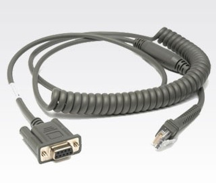 Zebra 2.7m DB9 RS232 2.7м RS232 Серый кабель последовательной связи