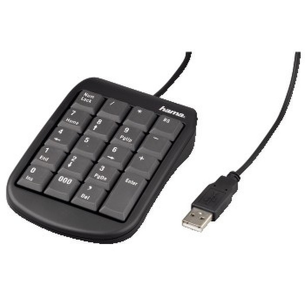 Hama SlimLine Keypad SK100 USB Black keyboard