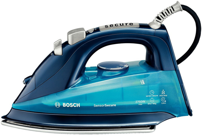 Bosch TDA7680 Trocken- & Dampfbügeleisen 2750W Blau Bügeleisen