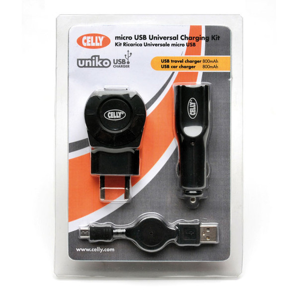 Celly Micro USB Charger Schwarz Ladegerät für Mobilgeräte