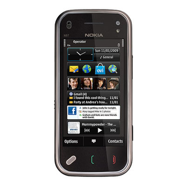 Nokia N97 mini Single SIM Schwarz Smartphone