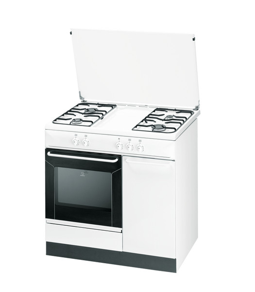 Indesit K9G2S(W)/I Freistehend Gaskochfeld Weiß