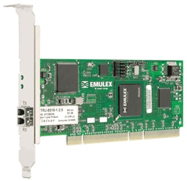 Emulex Single Channel 2Gb/s Fibre Channel PCI-X HBA LP9802-X2 2000Mbit/s networking card