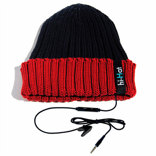 hi-Fun hi-Hat Проводная Синий, Красный шапка с наушниками