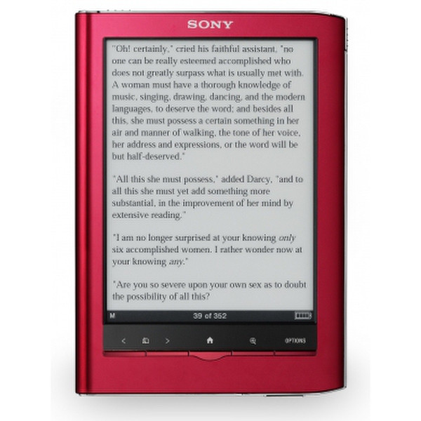Sony PRS 650R 6Zoll Touchscreen 2GB Rot eBook-Reader