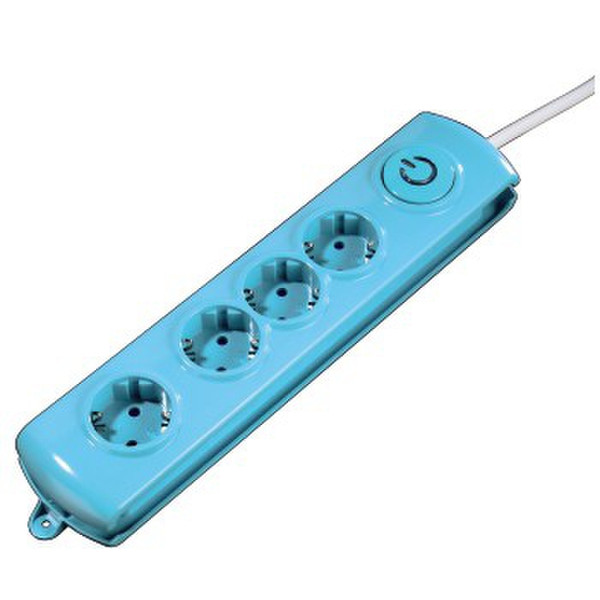 Hama 00047767 4AC outlet(s) 1.4m Blue surge protector