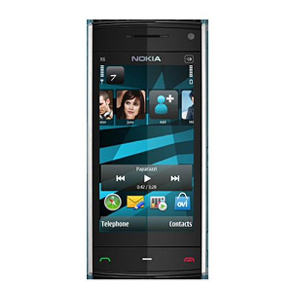 Nokia X6 Одна SIM-карта Синий смартфон