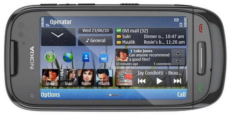 Nokia C7-00 Single SIM Schwarz Smartphone