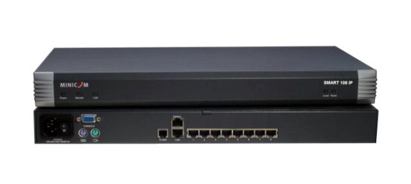 Minicom Advanced Systems Smart 108 IP Grau Tastatur/Video/Maus (KVM)-Switch