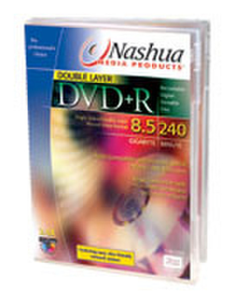 Nashua DVD+R Double Layer, 8.5GB 1-pack dvd-box 8.5GB 1Stück(e)