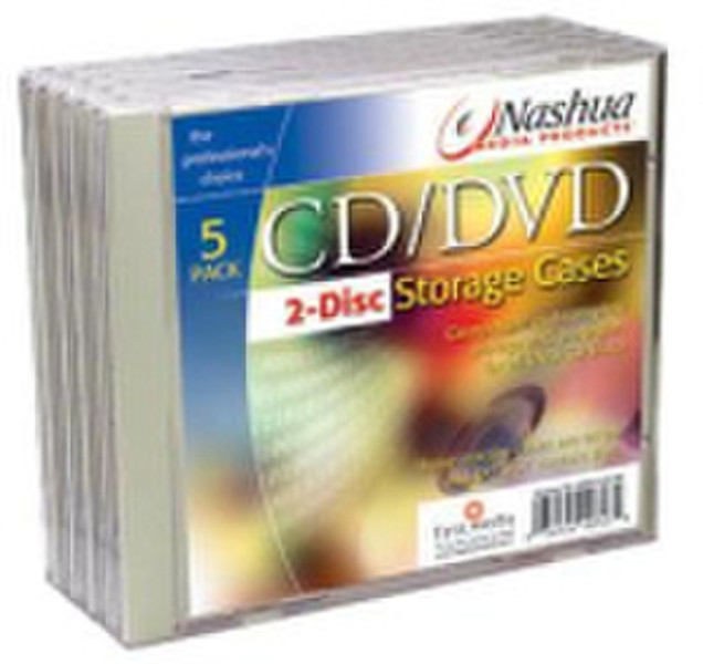 Nashua 5-pack 2-cd jewelcases 2discs