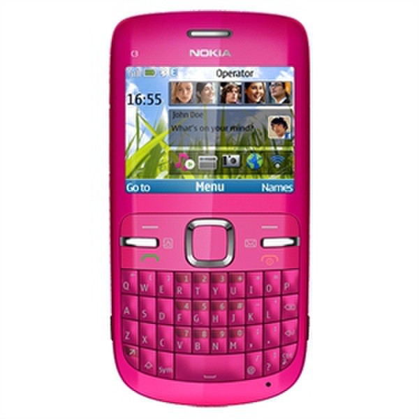 Nokia C3-00 Single SIM Pink Smartphone