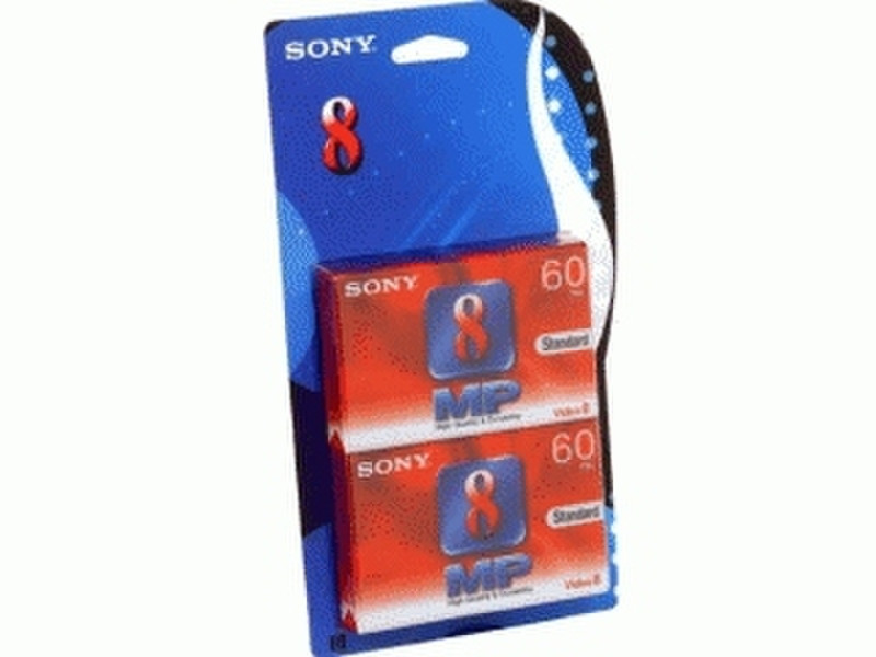 Sony Video8 Std. 2 pak - 60 Min чистая видеокассета
