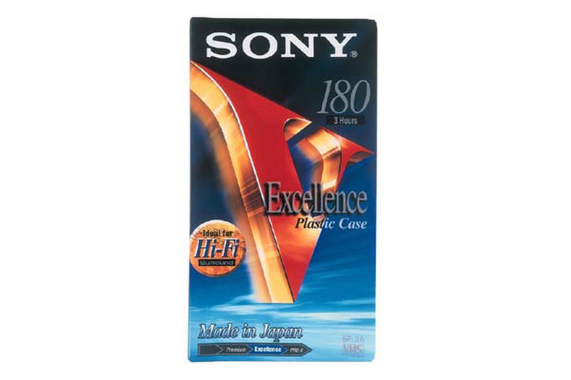 Sony VHS Tape 180 Min VHS blank video tape
