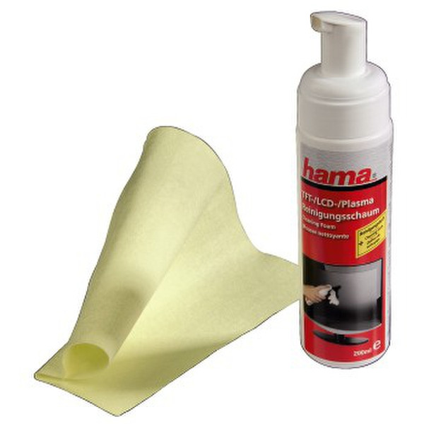 Hama TFT/LCD/Plasma Cleaning Foam LCD/TFT/Plasma Equipment cleansing wet/dry cloths & liquid