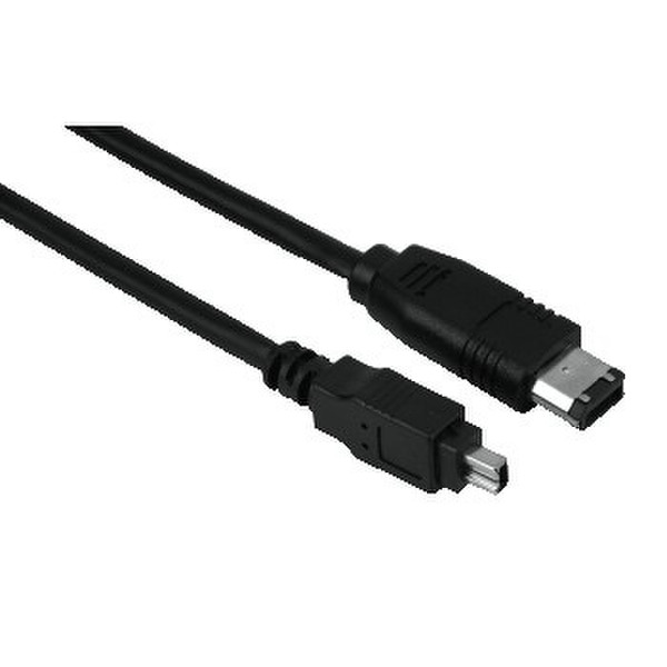 Hama 4p-6p IEEE 1394 2m firewire cable