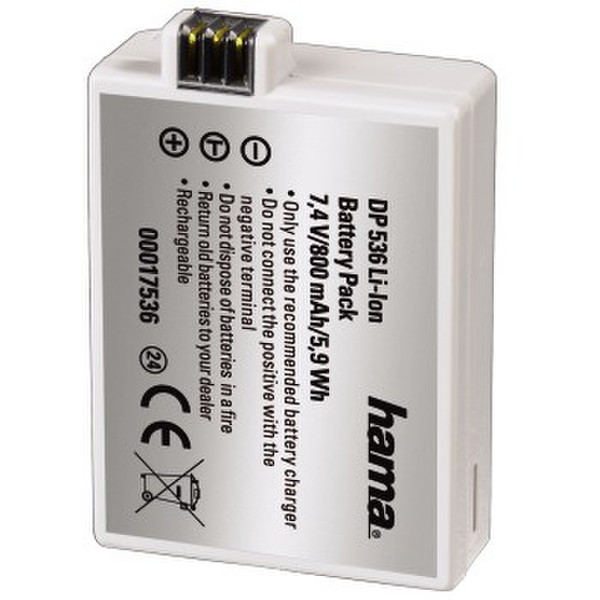 Hama 7,4v/800mah Canon Lp-e5 750mAh 7.4V rechargeable battery