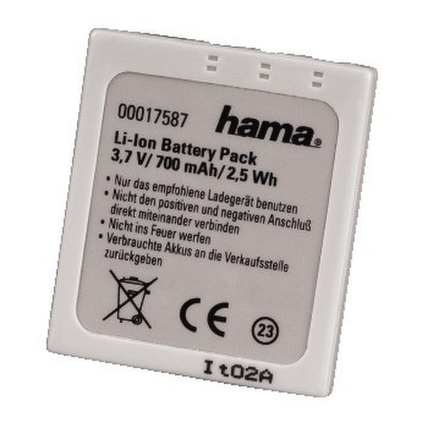 Hama 00017587 Lithium-Ion (Li-Ion) 650mAh 3.7V Wiederaufladbare Batterie