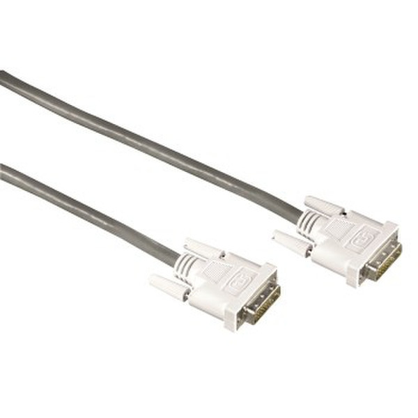 Hama DVI-D 1.8m DVI-D DVI-D Grey DVI cable
