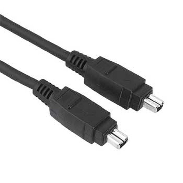 Hama 4pol-4pol IEEE 2m Black firewire cable