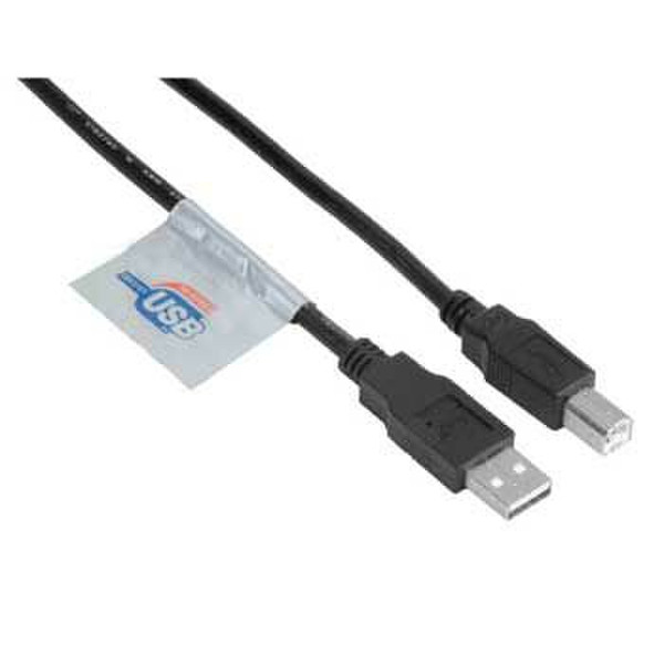 Hama 29341 3m USB A USB B Schwarz USB Kabel