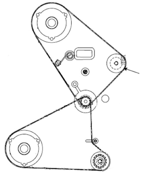 Zebra 090, 140, 170, 220 Kit Platen Pulley