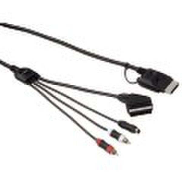 Hama 00039904 2m Black video cable adapter