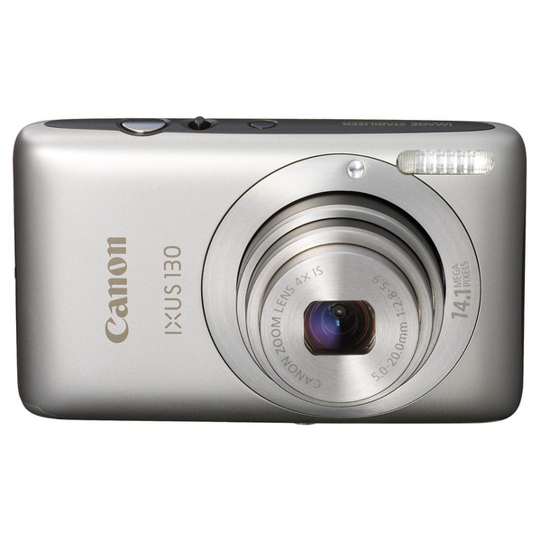 Canon Digital IXUS 130 Kompaktkamera 14.1MP 1/2.3Zoll CCD 4320 x 3240Pixel Silber