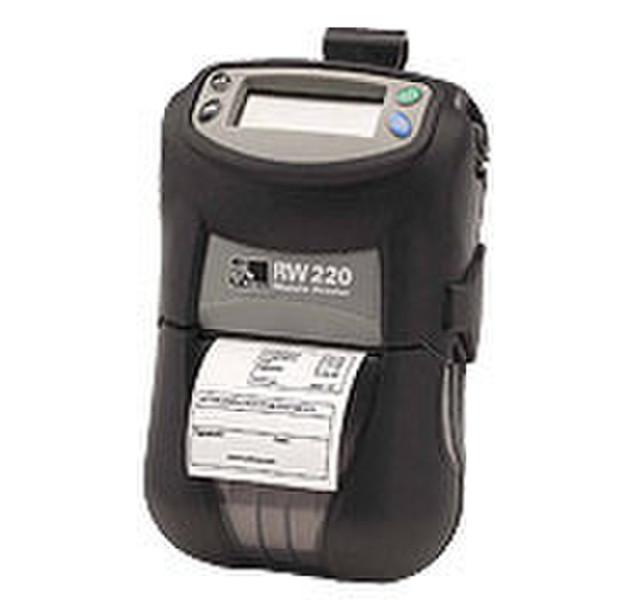 Zebra RW 220, Direct thermal Mobile Receipt Printer Прямая термопечать 203 x 203dpi устройство печати этикеток/СD-дисков