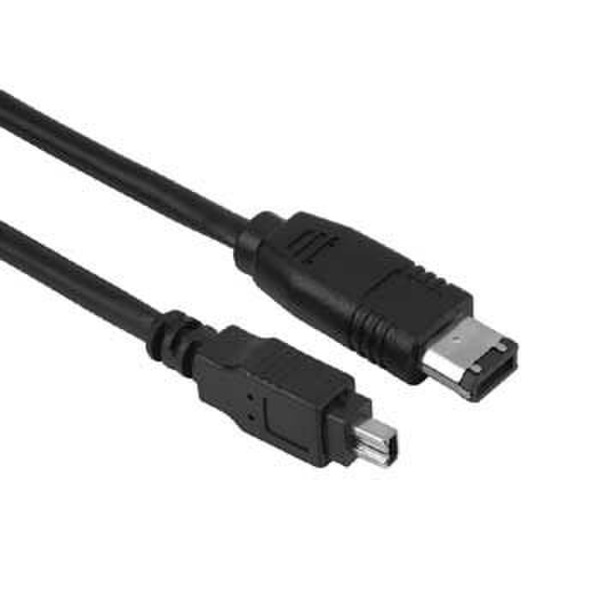 Hama IEEE1394 4p-6p 4.5m Grau Firewire-Kabel