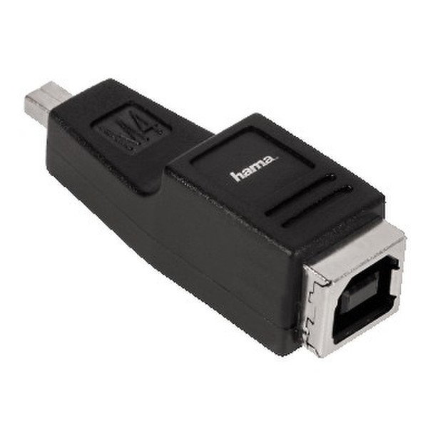 Hama M4 mini USB USB B Черный кабельный разъем/переходник