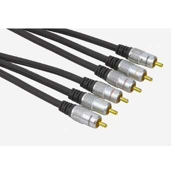 Hama 00048769 1m 3 x RCA 3 x RCA Blau Component (YPbPr)-Videokabel