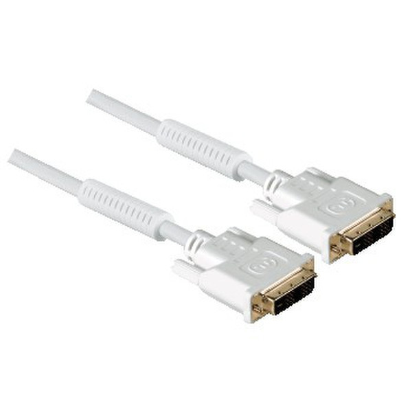 Hama DVI-D - DVI-D 10m DVI-D DVI-D White DVI cable