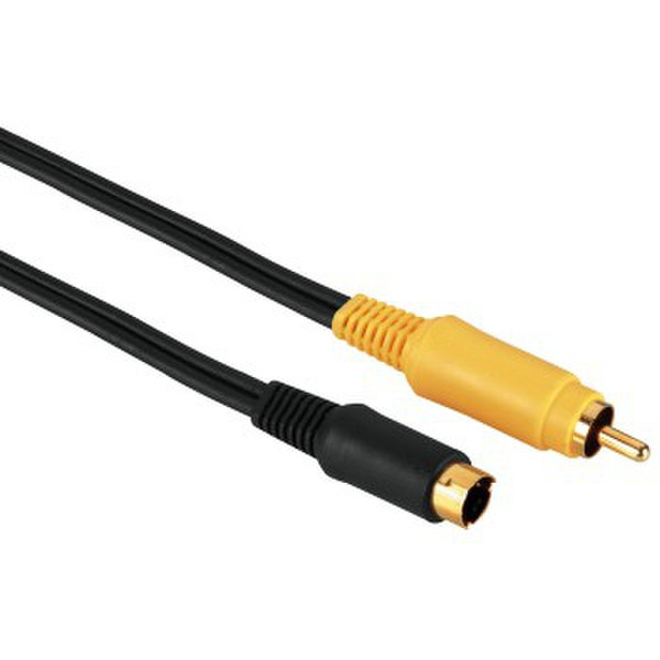 Hama RCA - S-Video 1.5m S-Video (4-pin) RCA Schwarz