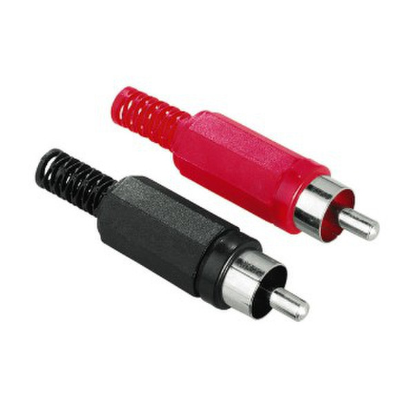 Hama 2x RCA RCA Black,Red wire connector