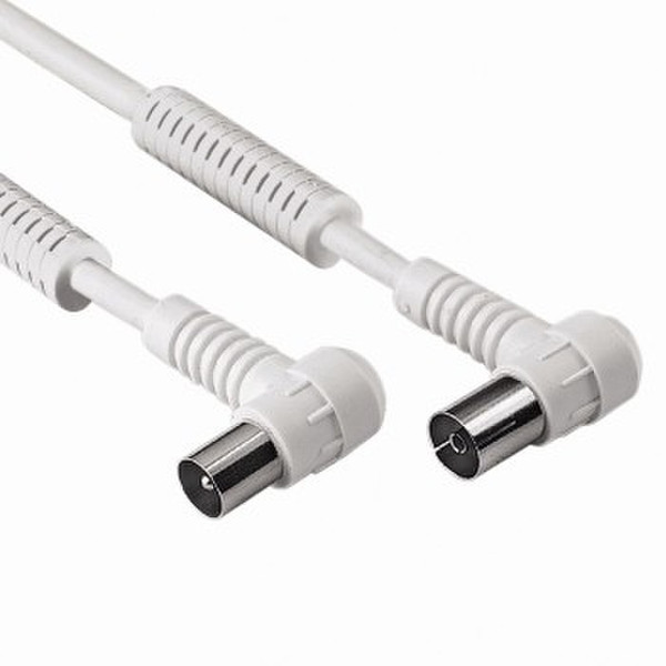 Hama Coaxkabel 1.5м Coax Coax Белый коаксиальный кабель