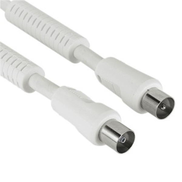 Hama Coaxkabel 10м Coax Coax Белый коаксиальный кабель