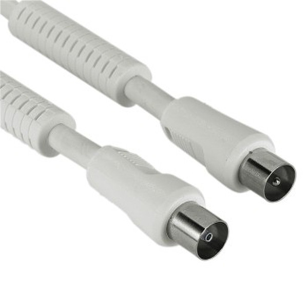 Hama Coaxkabel 3м Coax Coax Белый коаксиальный кабель