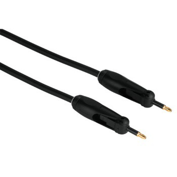 Hama 3.5 - 3.5 1.5m Black fiber optic cable