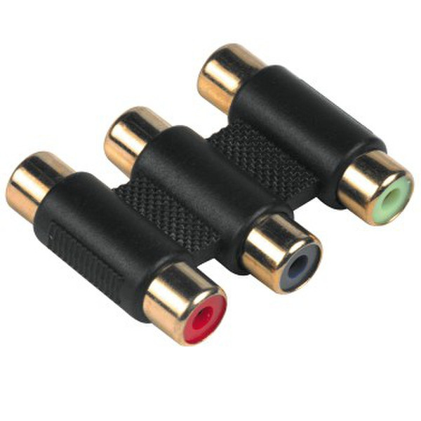 Hama Adapter 3x RCA 3x RCA Black cable interface/gender