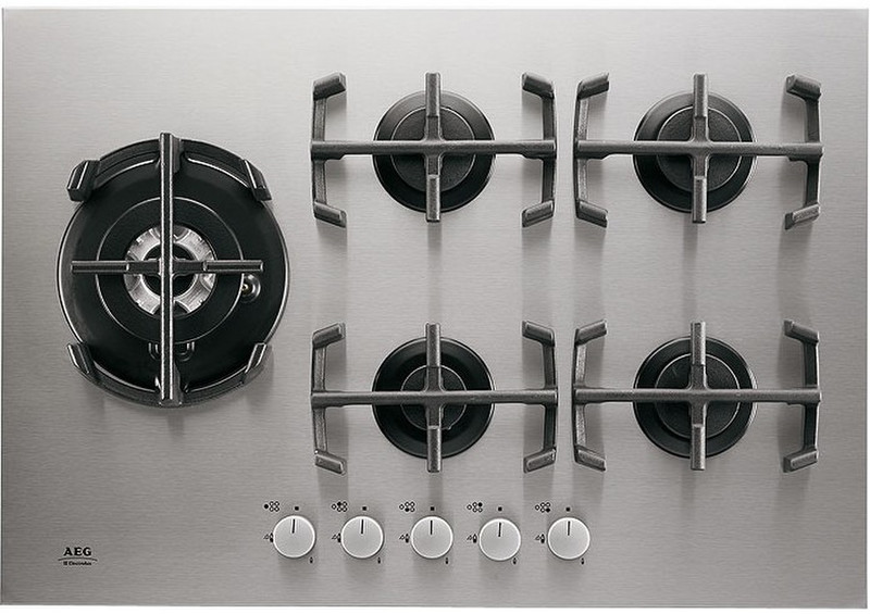 AEG 75580GM built-in Gas hob Stainless steel hob