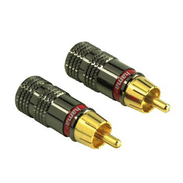 Hama 2x RCA RCA Chrome wire connector