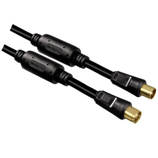 Hama 00079920 1.5m Coax Coax Black coaxial cable