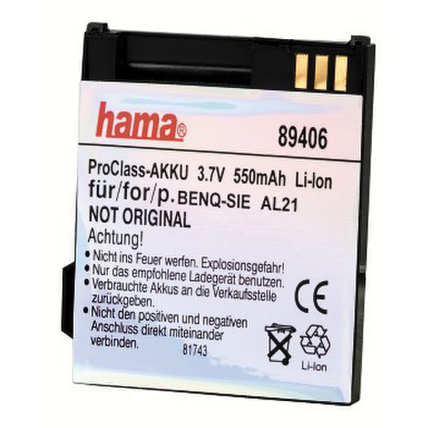 Hama ProClass Lithium-Ion (Li-Ion) 550mAh 3.7V Wiederaufladbare Batterie